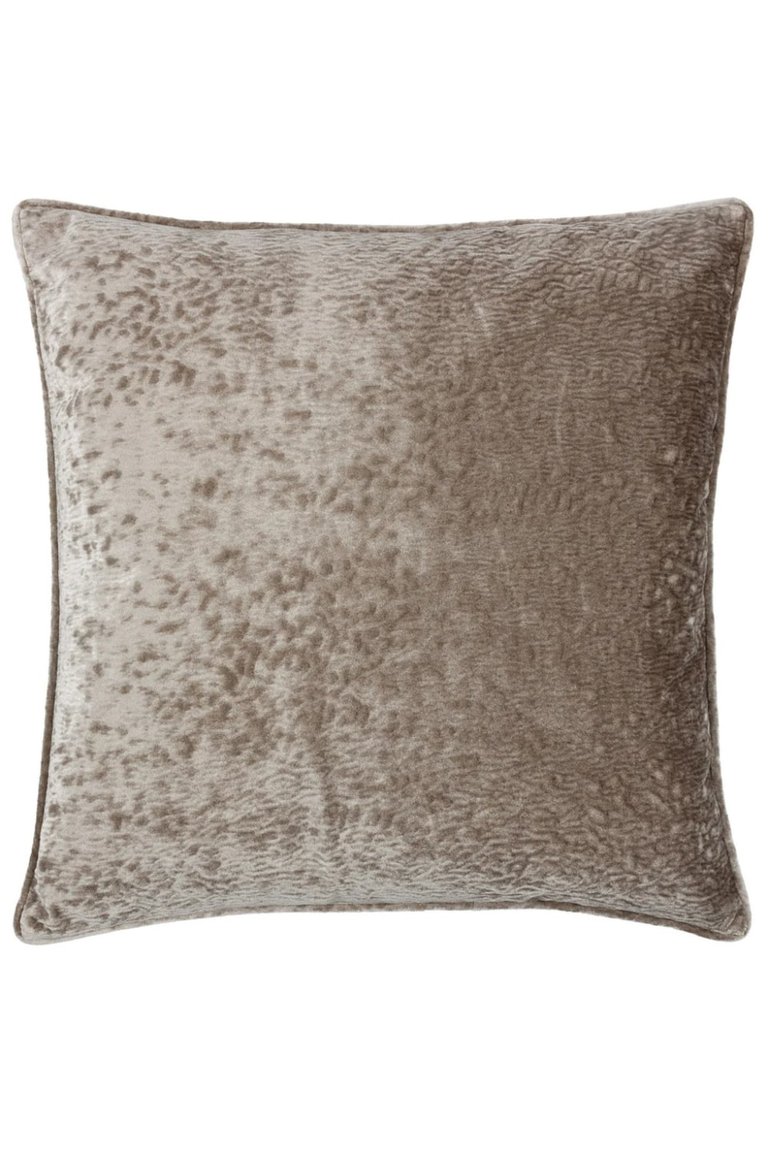 Velvet Ripple Throw Pillow Cover In Taupe - 50cm x 50cm - Taupe