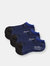 All Day Pile Ankle Socks 3 Pairs - Blue - Blue