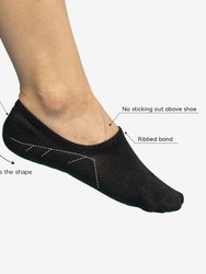 Basic No Show Socks 3 Pairs - Black