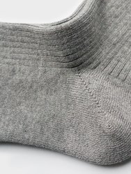 Basic Rib Crew Socks - Grey