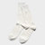 Basic Rib Crew Socks - White - White