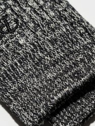 Hemp Heather Crew Sock - Charcoal