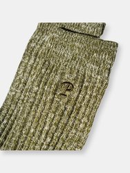 Hemp Heather Crew Sock - Fern