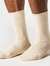 Hemp Heather Crew Sock - Ochre