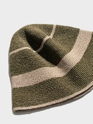 Paper Crochet Bucket Hat - Army