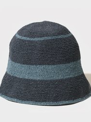 Paper Crochet Bucket Hat - Denim - Denim