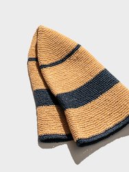 Paper Crochet Bucket Hat - Straw