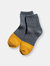 Paper x Cotton Color Block Short Socks - Iron - Iron