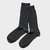Paper x Superwash Wool Cable Socks - Black - Black