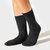 Paper x Superwash Wool Cable Socks - Black