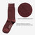 Pique Crew Socks - Burgundy