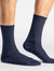 Pique Crew Socks - Navy