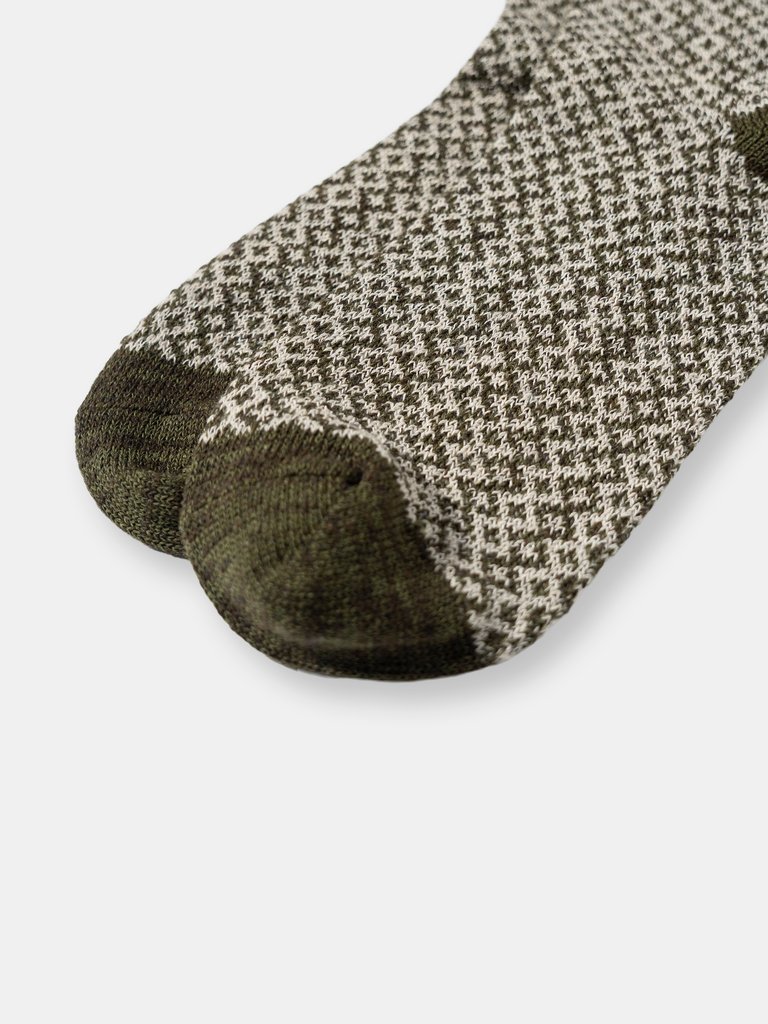 Recycled Wool Jacquard Socks