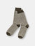 Recycled Wool Jacquard Socks - Olive