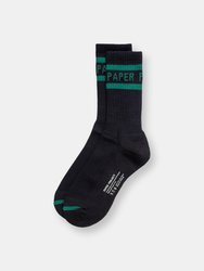 Silver Ion Athletic Crew Sock - Navy