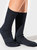 Wool Rib Crew Sock - Navy