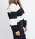 Elianna Polo Sweater In Black/White