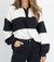 Elianna Polo Sweater In Black/White