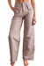 Irene Loose Fit Cargo Pants In Grey - Grey