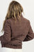 Jenna Corduroy Puffer Jacket In Choco