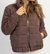 Jenna Corduroy Puffer Jacket In Choco - Choco