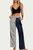 Jenny Two-Tone High-Rise Wide-Leg Jeans In Blue - Blue