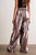 Mabel Wide-Leg Metallic Cargo Pants In Silver - Silver