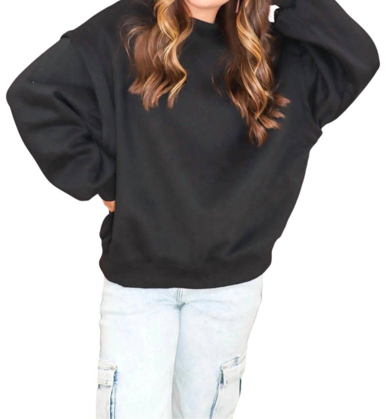 Oversized Sweatshirt In Black