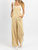 The Britton Flare Overall In Beige