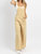 The Britton Flare Overall In Beige