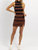 The Jackie Mini Dress In Brown