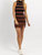 The Jackie Mini Dress In Brown