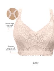 Adriana Wire-Free Lace Bralette - Bare