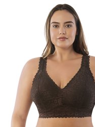 Adriana Wire-Free Lace Bralette- Deep Nude