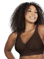 Adriana Wire-Free Lace Bralette- Deep Nude - Deep Nude