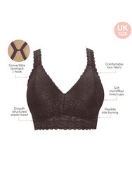 Adriana Wire-Free Lace Bralette- Deep Nude