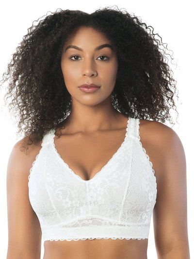 PARFAIT Adriana Wire-Free Lace Bralette - Pearl white product