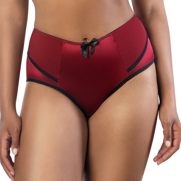 Charlotte High Waist Brief - Rio Red