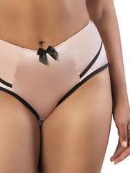 Charlotte High Waist Brief - Cameo Rose