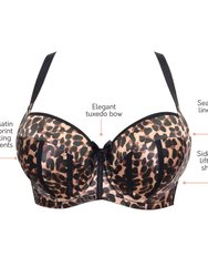 Charlotte Underwire Padded Bra - Leopard