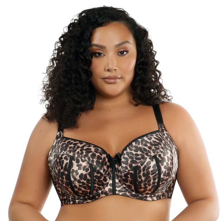 Charlotte Underwire Padded Bra - Leopard