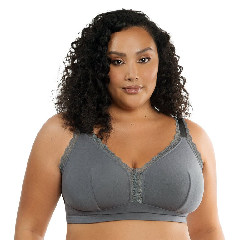 Dalis Wire Free Bralette - Charcoal