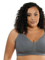 Dalis Wire Free Bralette - Charcoal