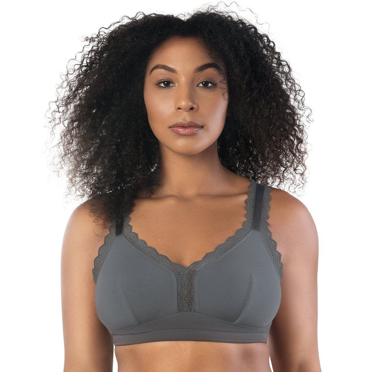 Dalis Wire Free Bralette - Charcoal - Charcoal