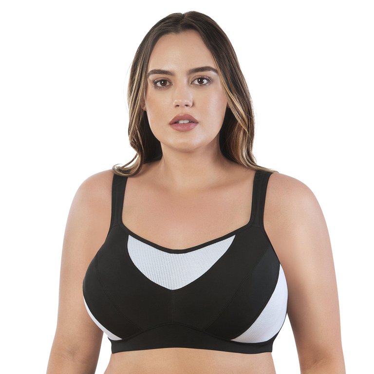 Dynamic Padded Performance Sports Bra - Black