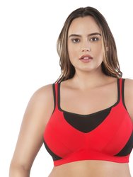 Dynamic Padded Performance Sports Bra - Racing Red