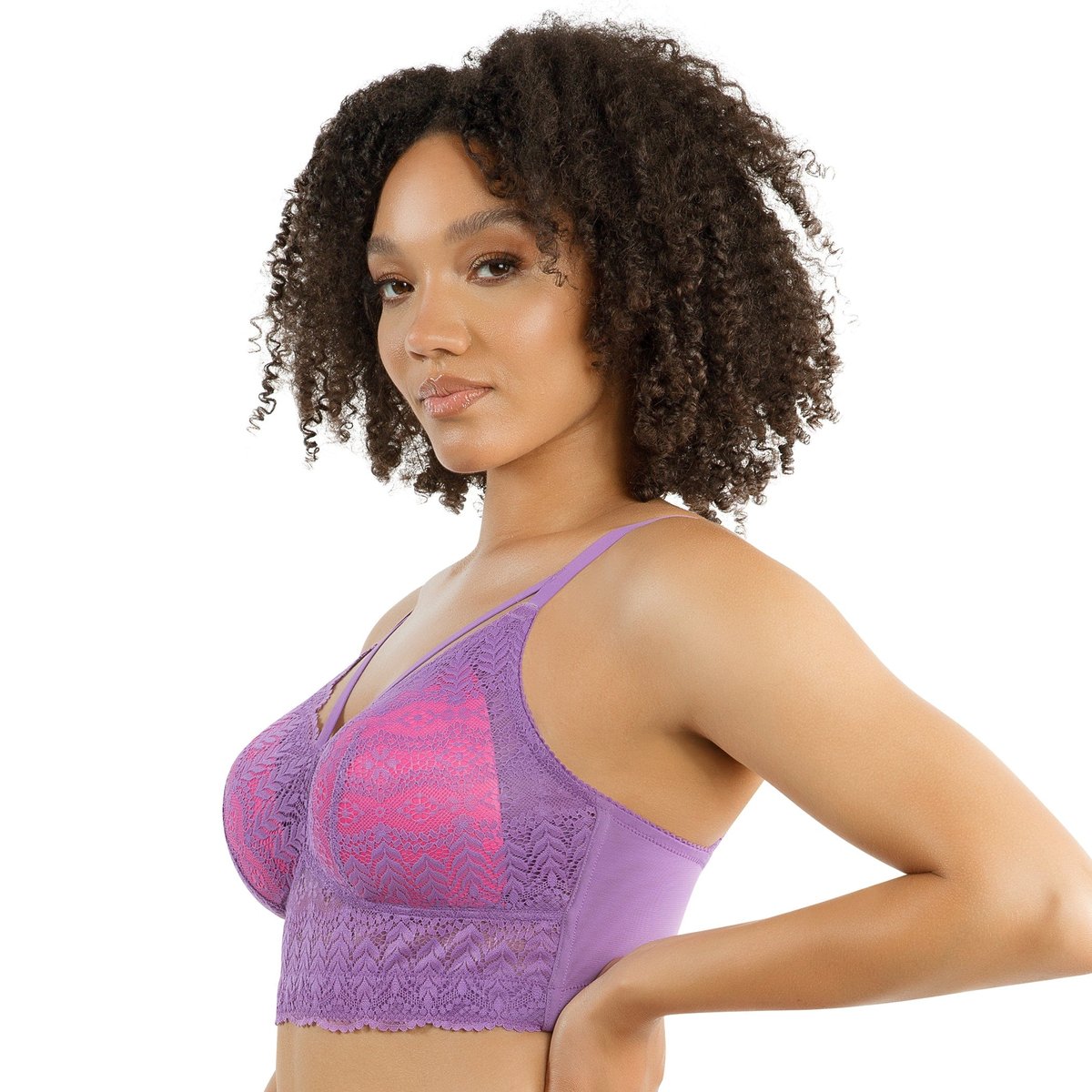 PARFAIT Light Orchid Mia Lace Wire-Free Padded Lace Bralette - Light Orchid