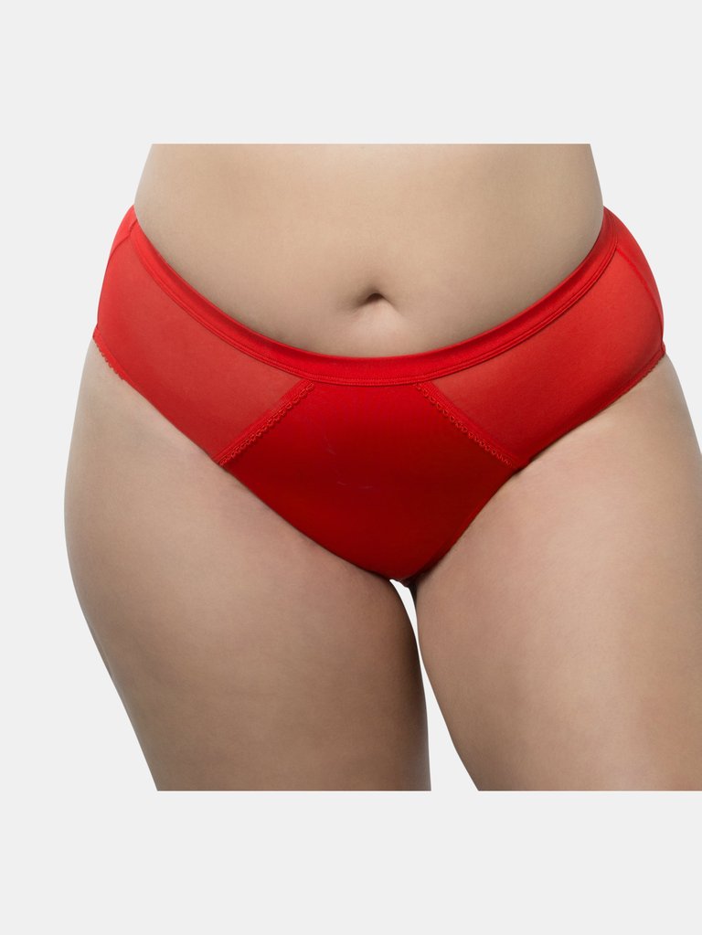 Micro Dressy French Cut Panty - Racing Red