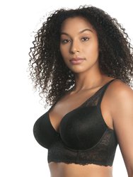 Sandrine Longline Plunge Bra - Black