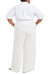 Andy Slub Gauze Pajama Pant - White